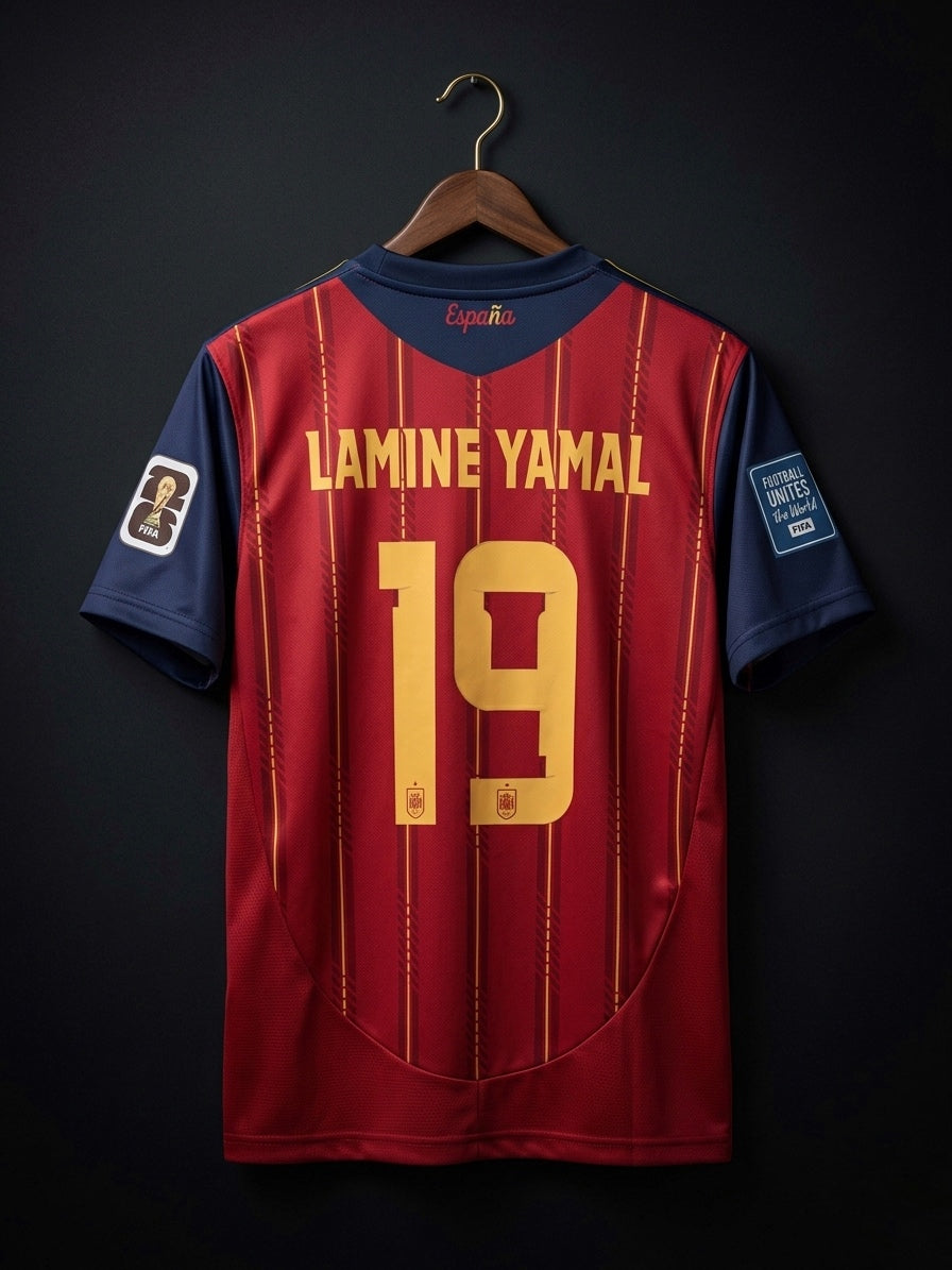 Lamine Yamal #19 | Spain | Normal Sleeve | Sublimation Print | haramball.in