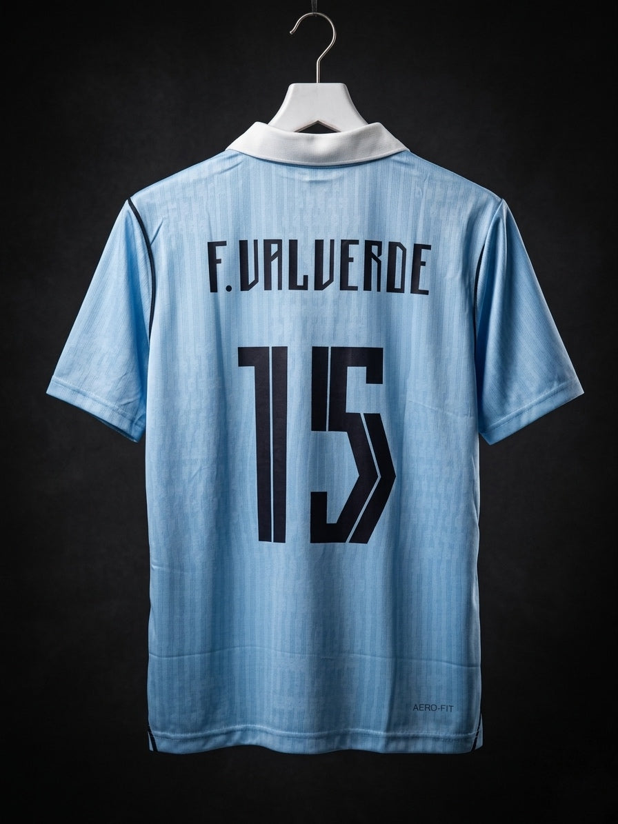 Valverde #15 | Uruguay World Cup 2026 | Collar with Button | haramball.in