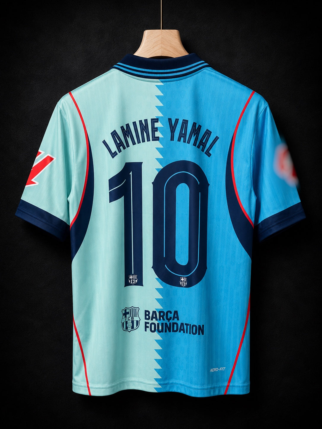 Lamine Yamal #10 | Fc Barcelona 2026/27 Third Kit | Embroidery Logos | Oversized Five Sleeves | haramball.in