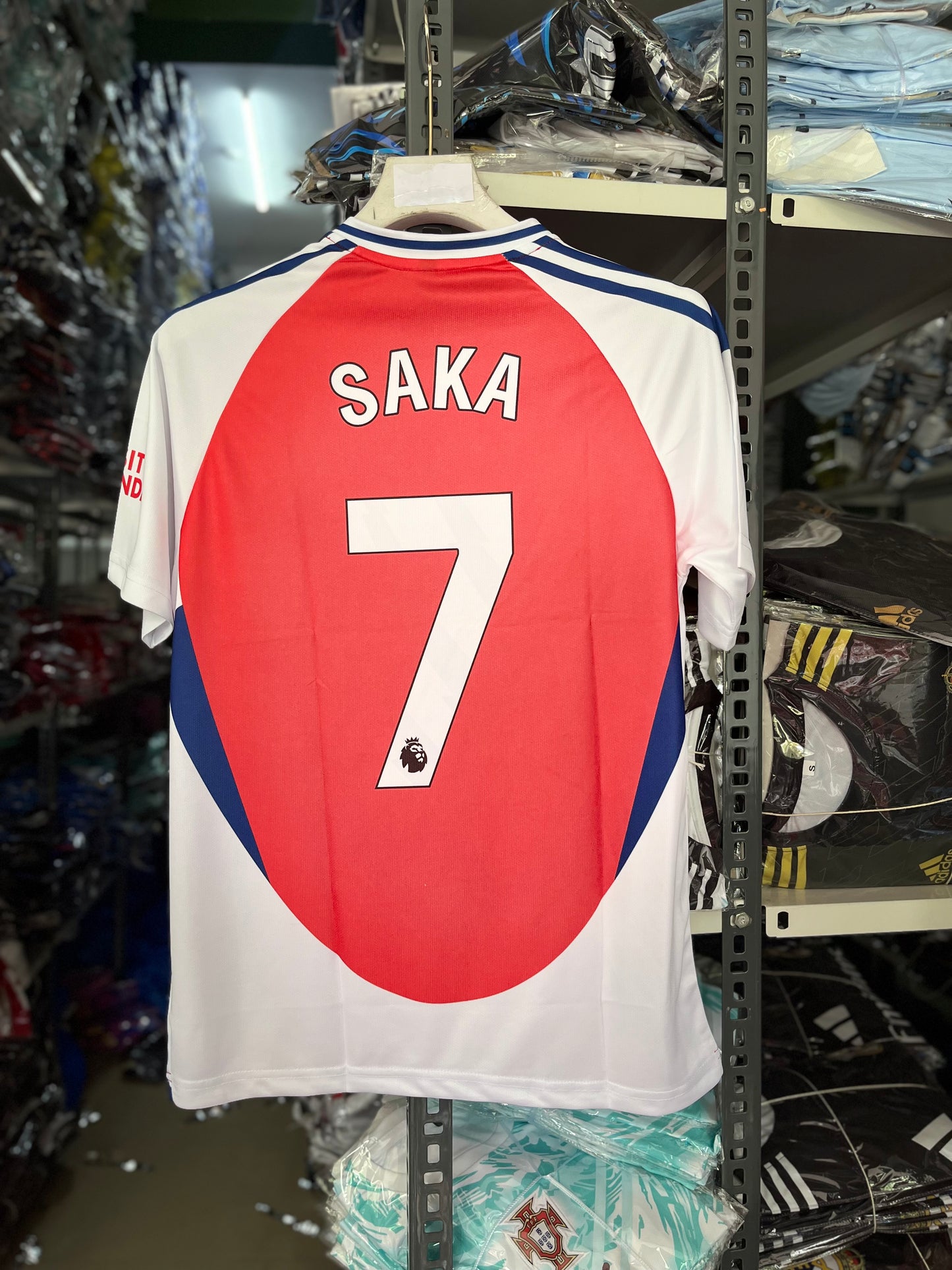 Saka #07 | Arsenal Home 2025/26 | Five Sleeves | Sublimation Print | haramball.in