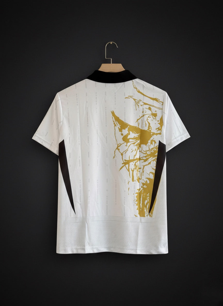 Real Madrid Special Edition – Gold Legacy Button Collar Jersey