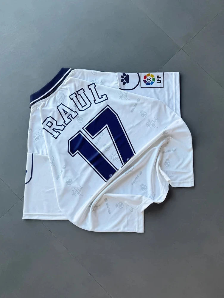 Raúl 07 Real Madrid 1994–96 Five Sleeve Collar Embroidered Jersey
