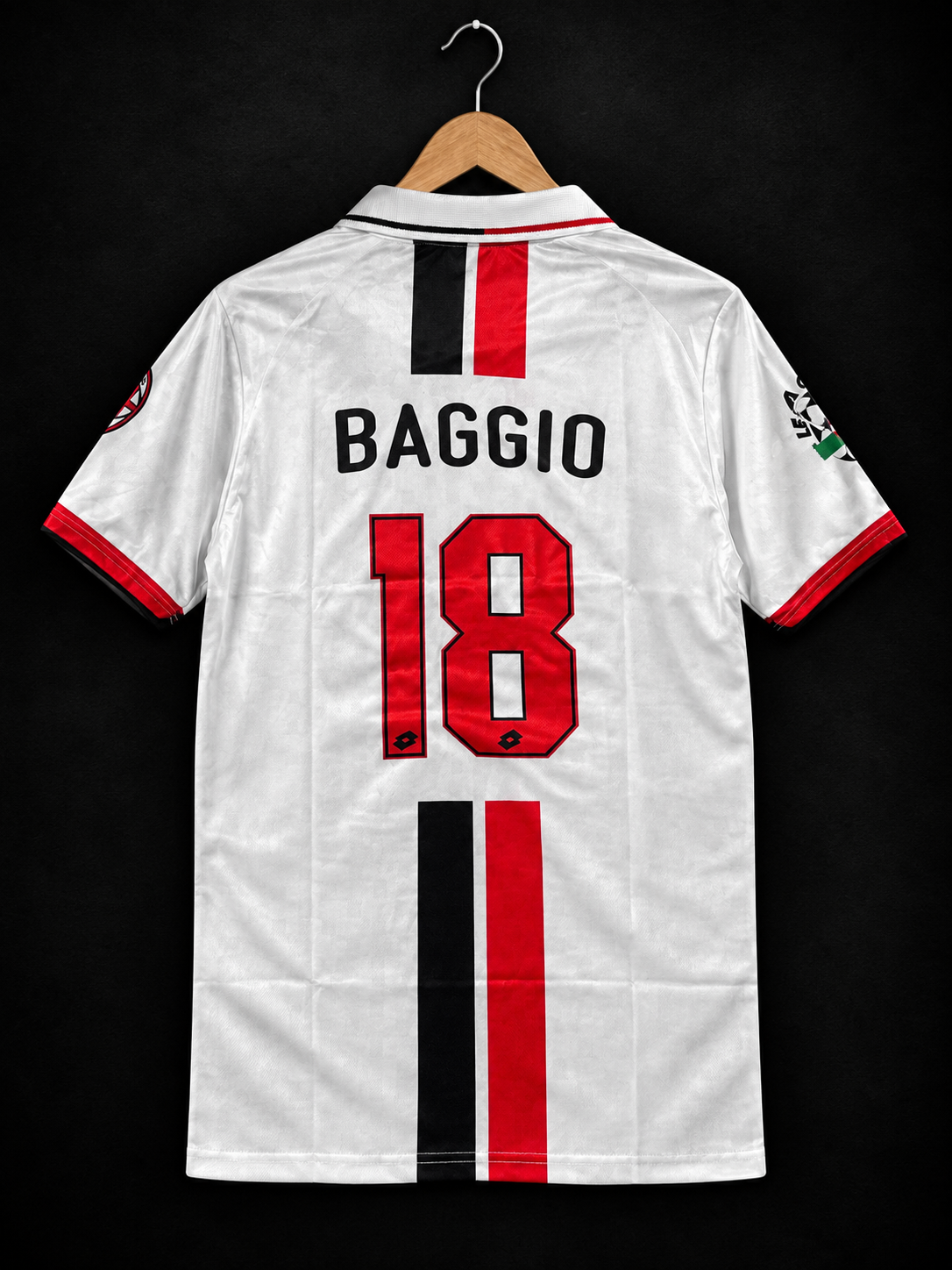 Baggio #18 | Ac Milan Away 1995-97 | Embroidery Logos | haramball.in