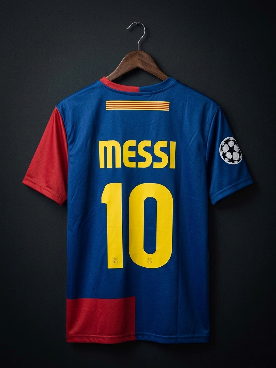Messi #10| FC Barcelona 2008-09 | Normal sleeve | Embroidery logos