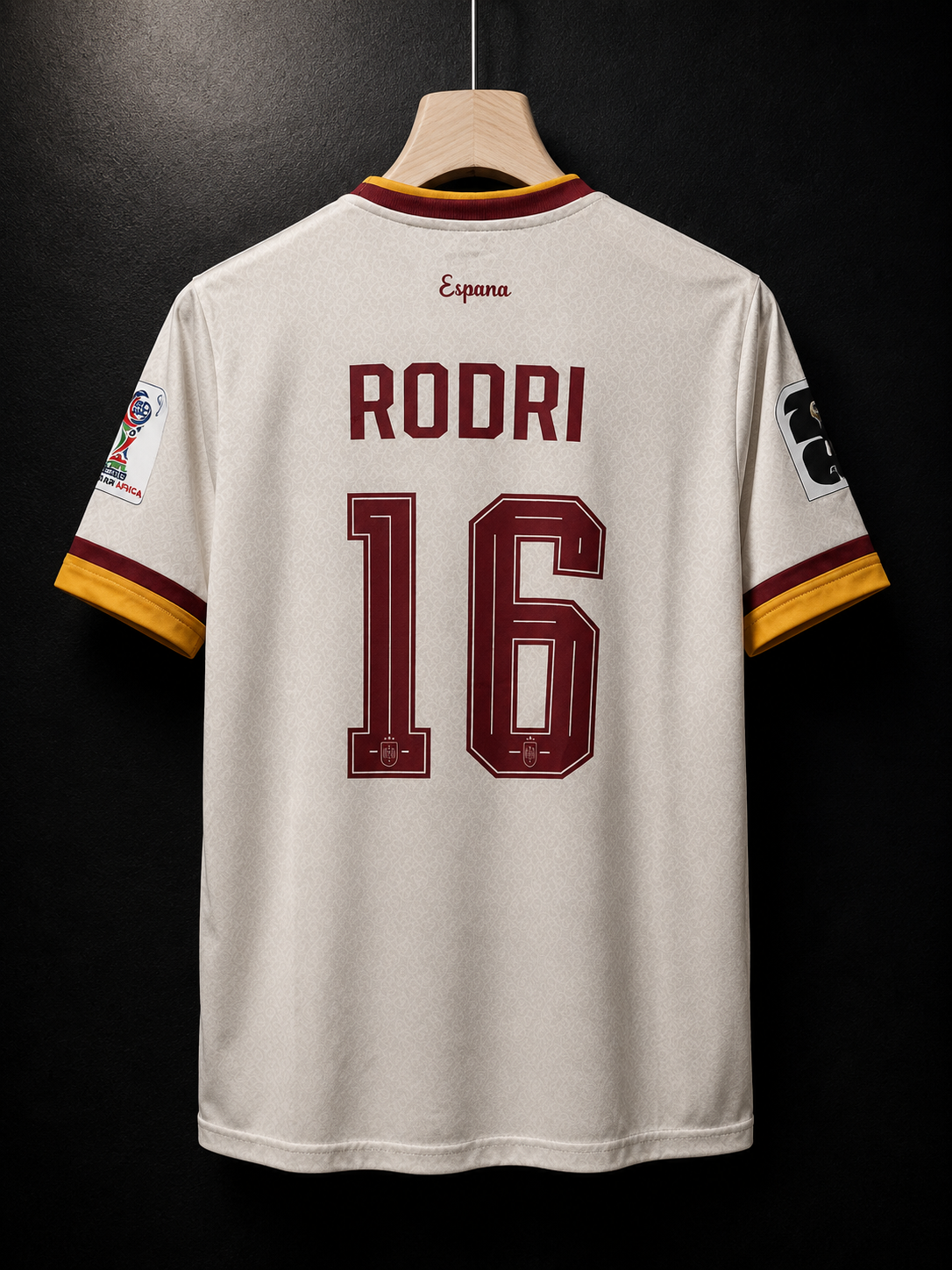 Rodri #16 | Spain World Cup 2026 Champions | Embroidery Logos | haramball.in