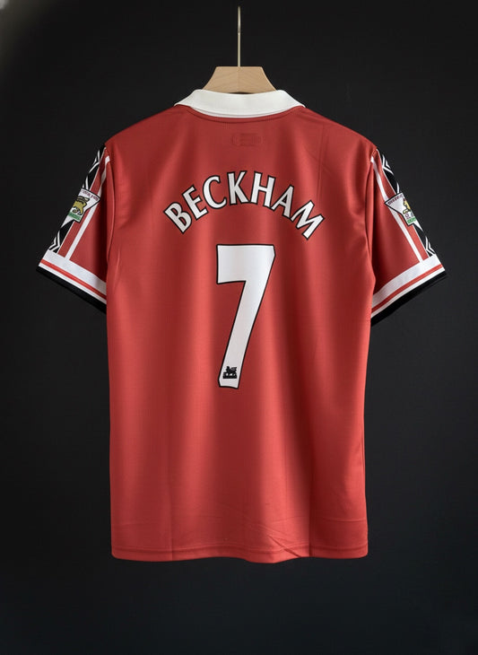 Beckham #7 Manchester United 1998/99 Embroidered Jersey