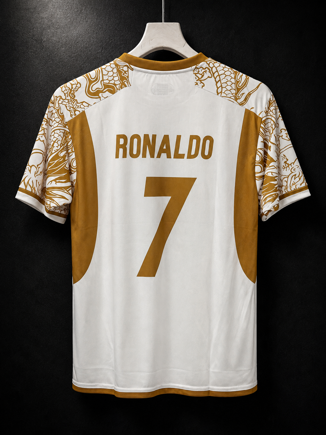 Ronaldo #07 | Real Madrid Gold Dragon | Embroidery Logos | haramball.in