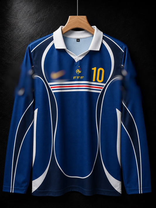 Zidane #10 | France Home inspired | Full Sleeve with Collar | haramball.in