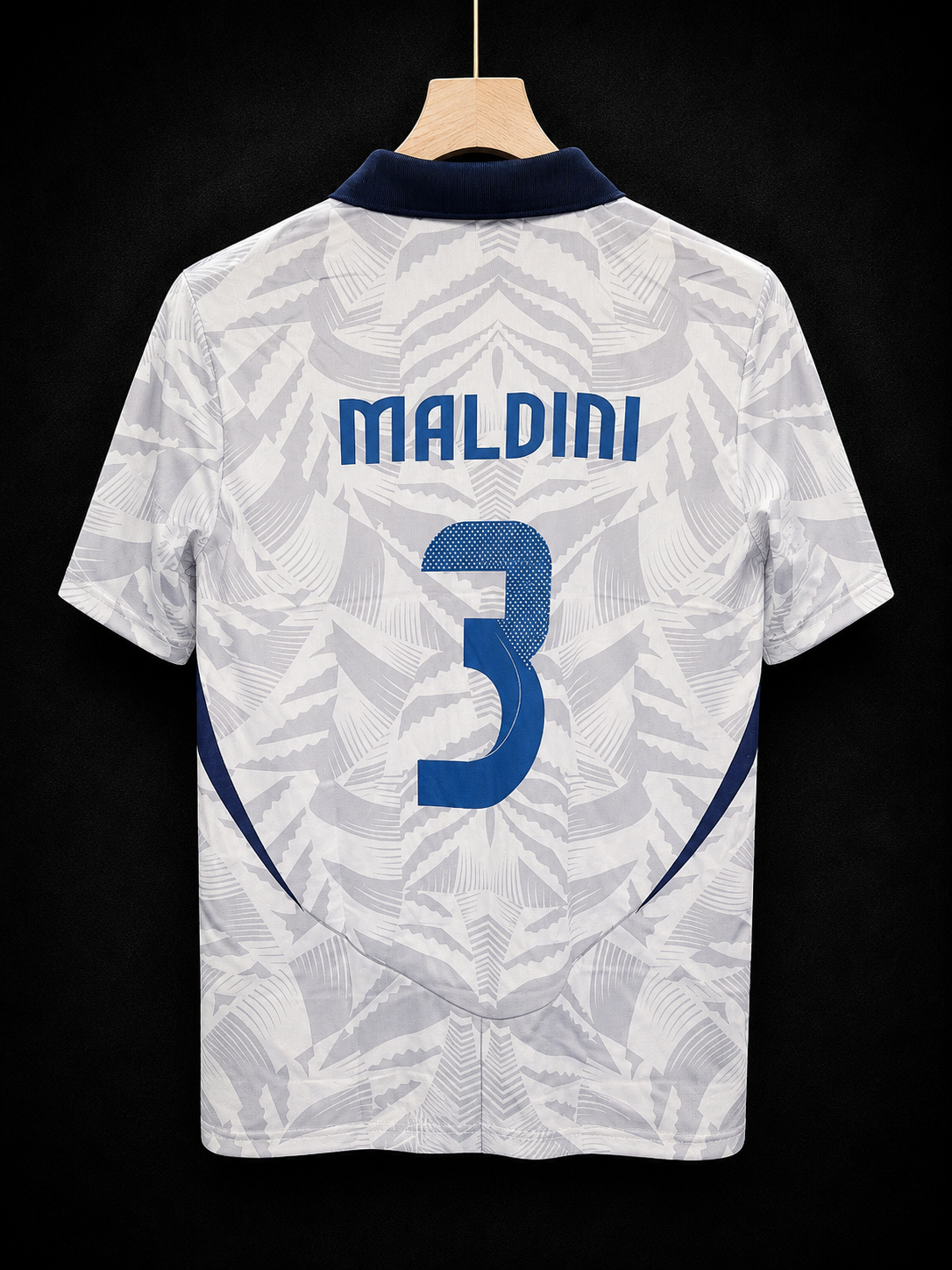 Maldini #03 | Italy Away | Sublimation Print | Collar with Button | haramball.in