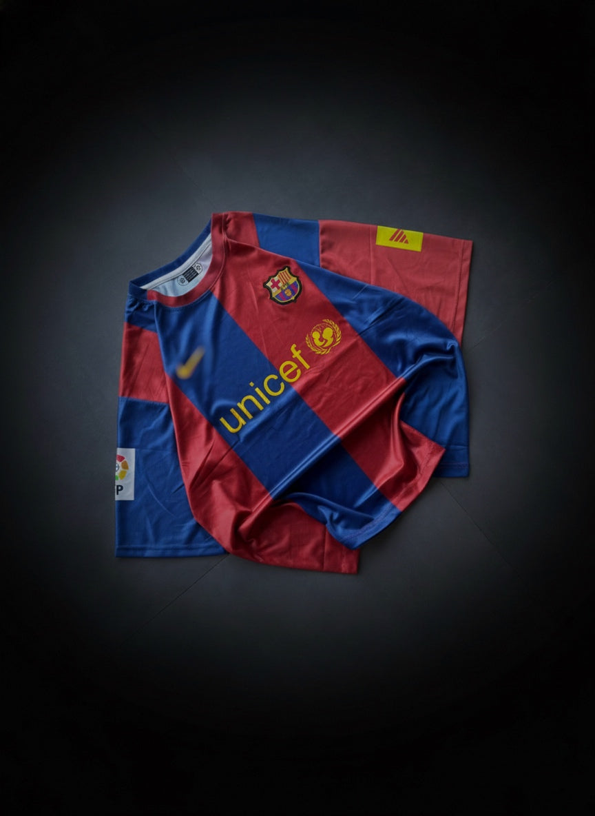 Messi #19 FC Barcelona Classic Edition – Five Sleeve Embroidered Jersey