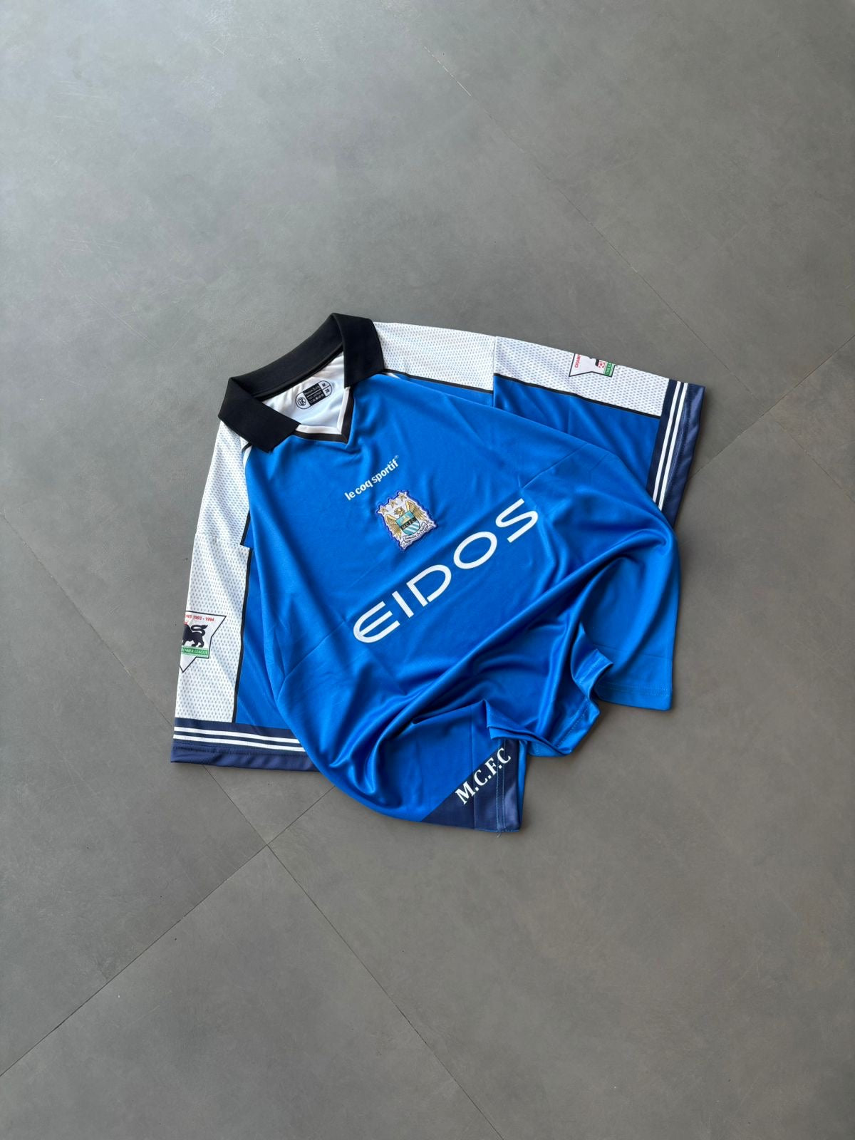 Haaland #10 Manchester City 1999/2000 Retro Kit Five Sleeve With Collar And Embroidery