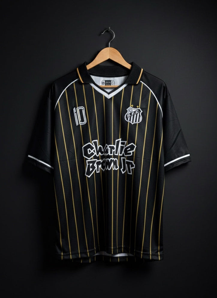 Neymar JR #10 | Santos | Five Sleeves | Embroidery Logos