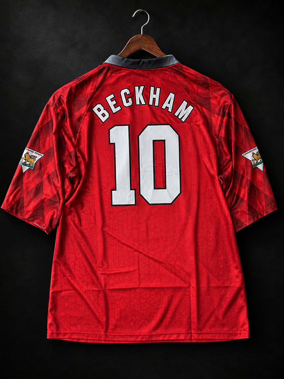 Beckham #10 | Manchester United 1996-98 Home | Sublimation Print | Oversized Five Sleeves | haramball.in