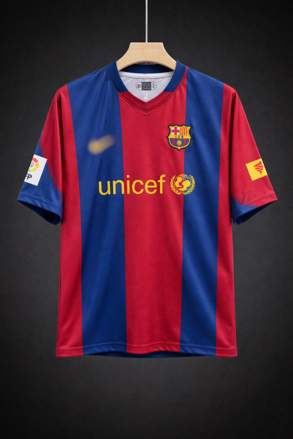 Messi #19 FC Barcelona Classic Edition – Five Sleeve Embroidered Jersey