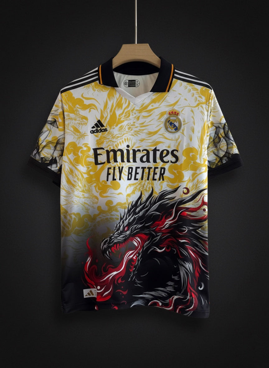 Real Madrid Dragon Edition Jersey
| Collar Fit • Premium Embroidery