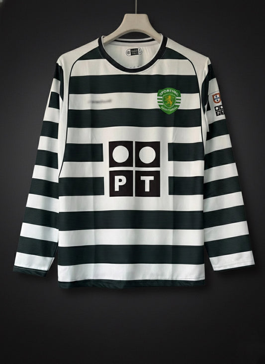 Ronaldo #28 | Sporting | 2001/03 Full | Sleeve Retro