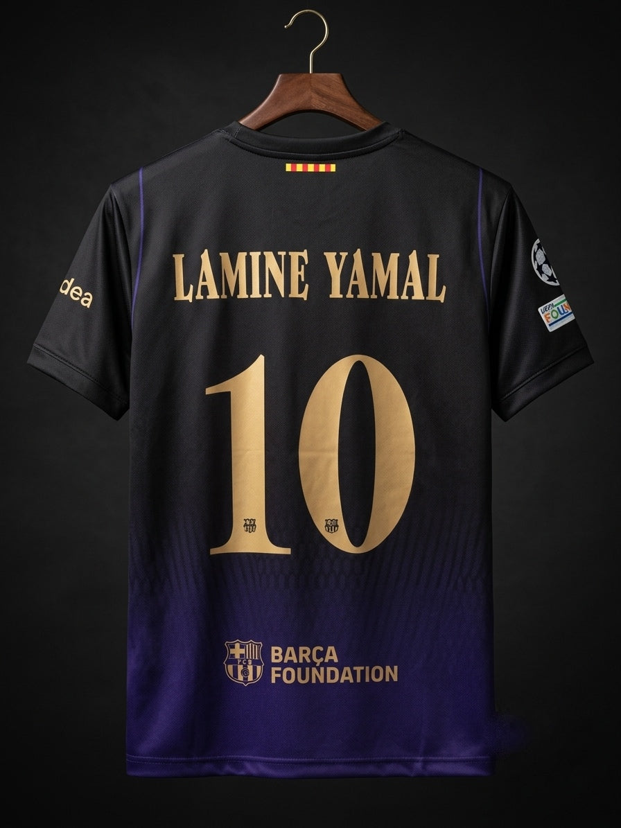 Lamine Yamal #10 | Fc Barcelona Away 2026/27 | Embroidery Logos | haramball.in [15 UCL]