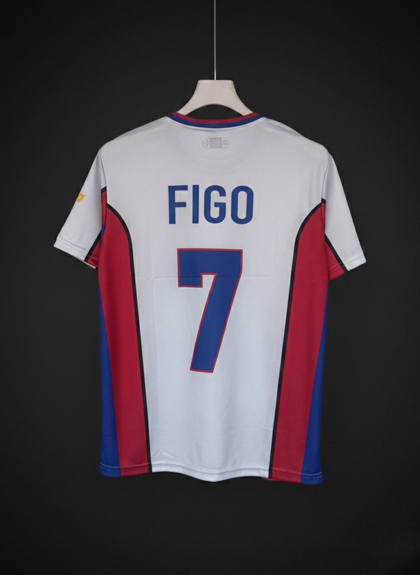 Figo #07 | Barcelona 1999-00 Half Sleeve | Embroidery