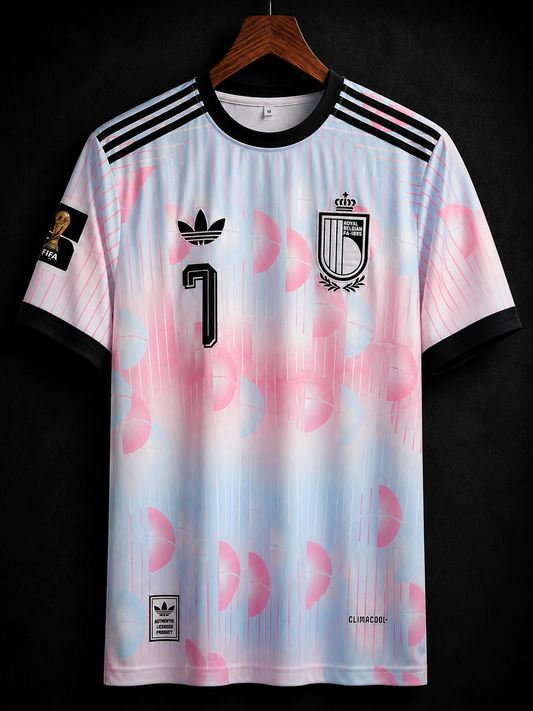 Kevin De Bruyne #07 | Belgium World Cup 2026 | Embroidery Logos | haramball.in