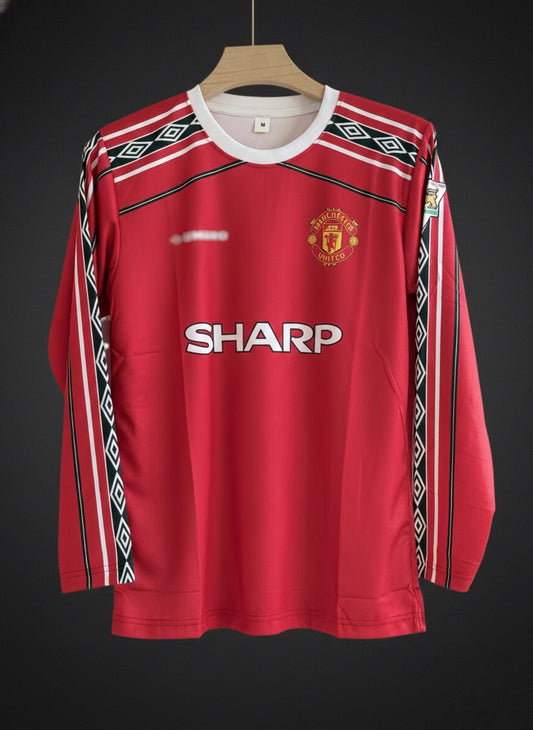 Beckham-07 Manchester United 1998/99 Home Jersey – Classic Long Sleeve (Printed Edition)