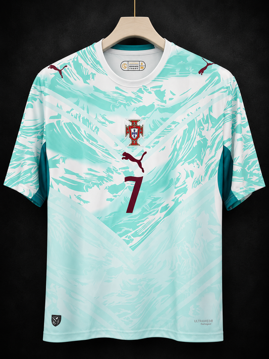 Ronaldo #07 | Portugal Away 2026 World Cup | Five Sleeve | Embroidery Logos | haramball.in