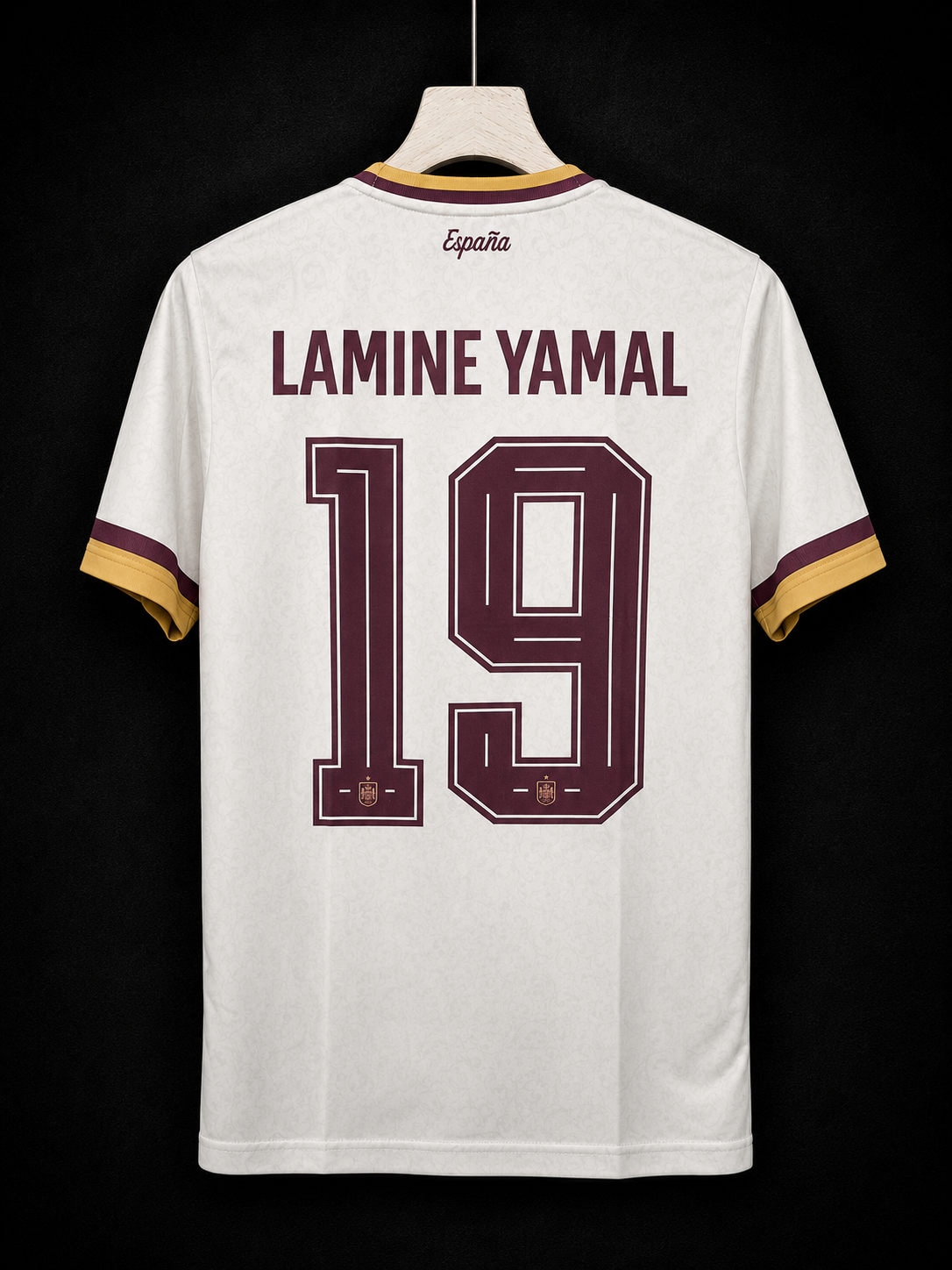 Lamine Yamal #19 | Spain Away World Champions Badge | Sublimation Print | haramball.in