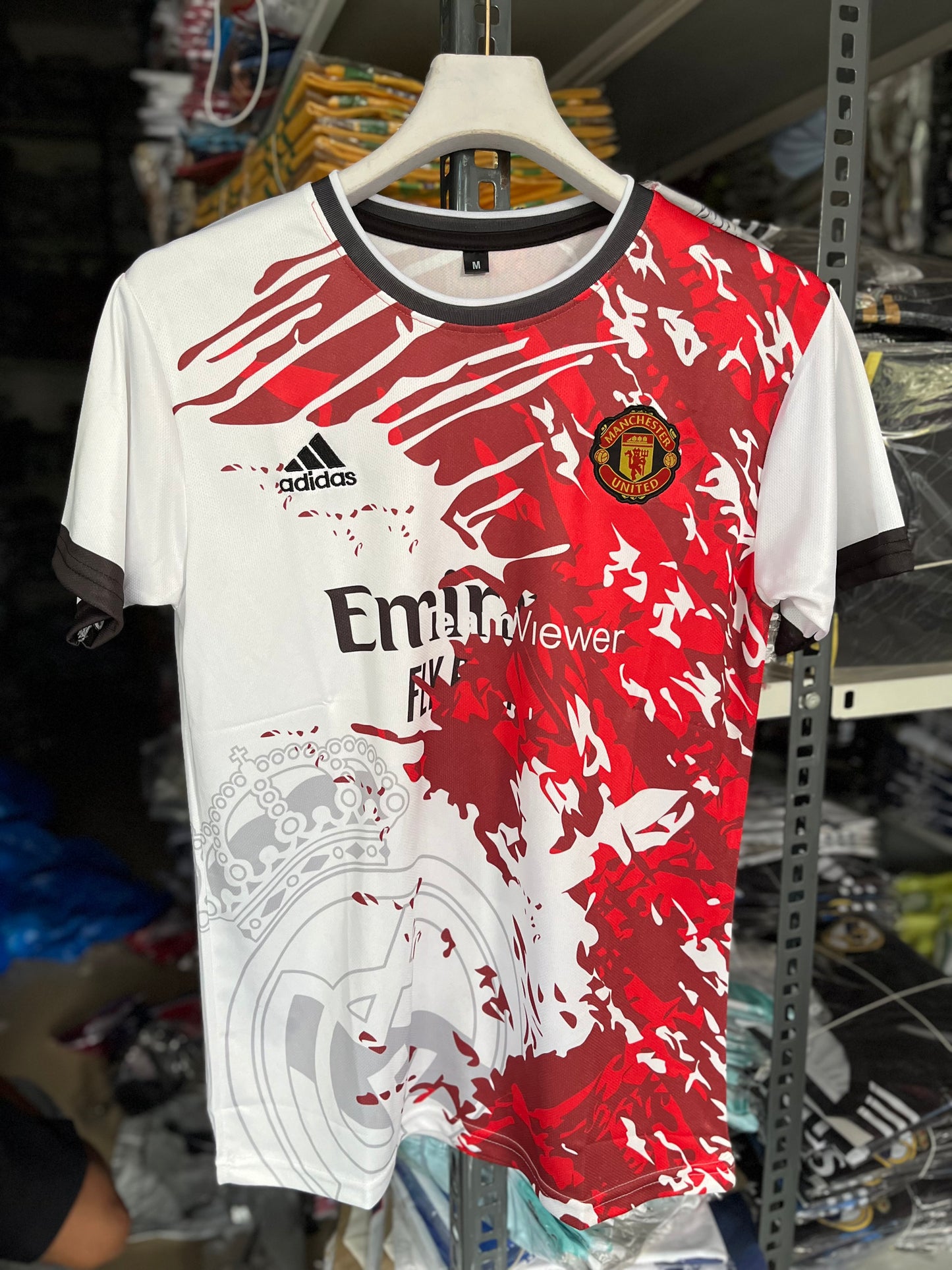 Ronaldo #07 | Dual Edition Manchester United and Real Madrid | Embroidery Logos | haramball.in