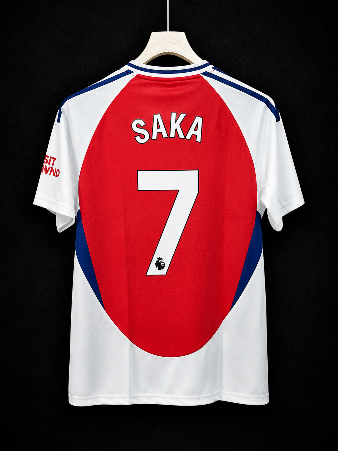 Saka #07 | Arsenal Home 2025/26 | Five Sleeves | Sublimation Print | haramball.in