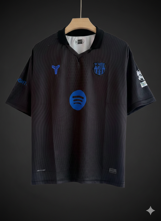 Lamine Yamal – 10 FC Barcelona 2025/26 Away Jersey (Five Sleeve | Collar | Embroidery Edition)