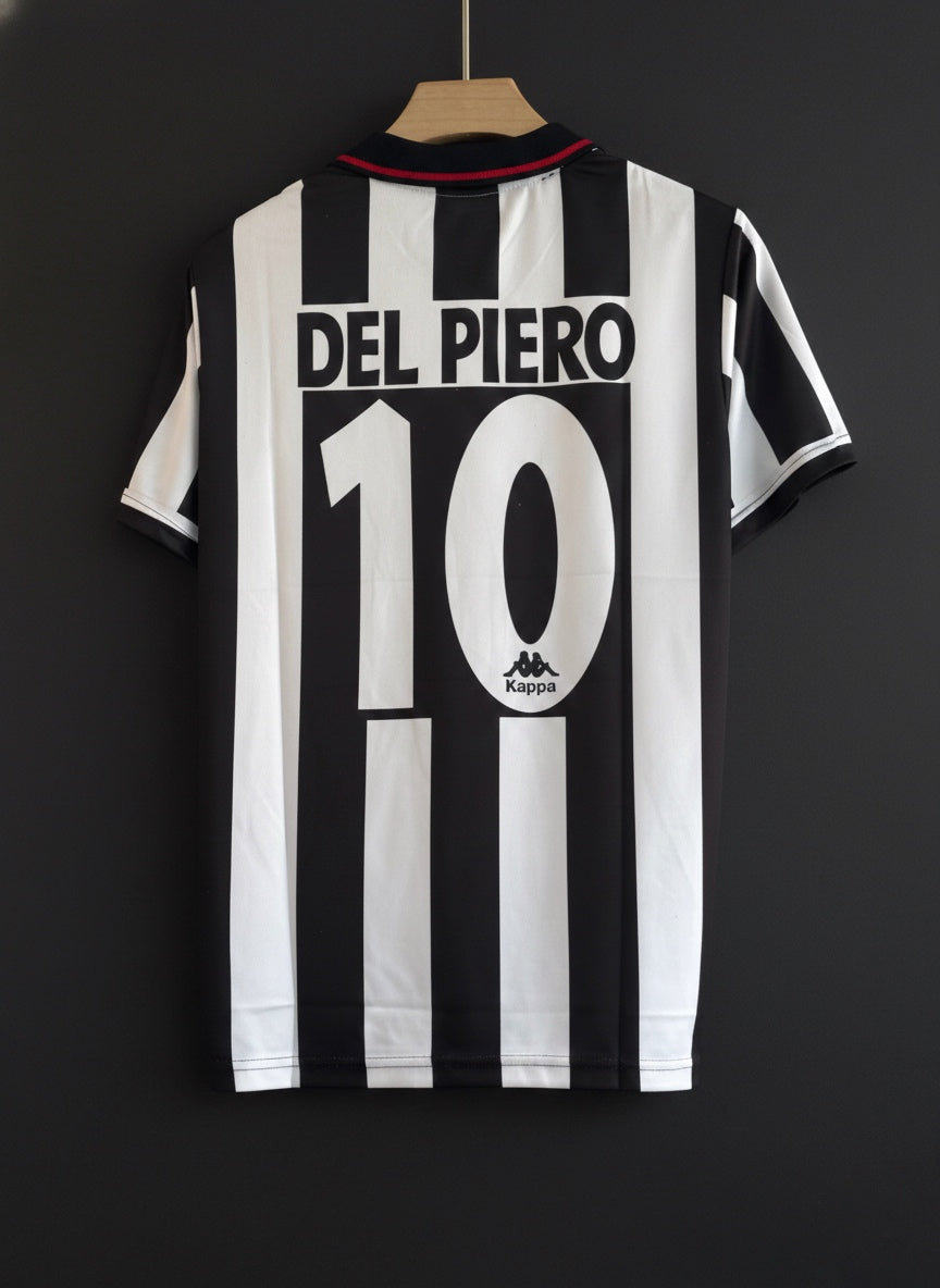 Del Piero-10 Juventus 1995–06 Home Jersey – Classic Collar Edition (Embroidered)