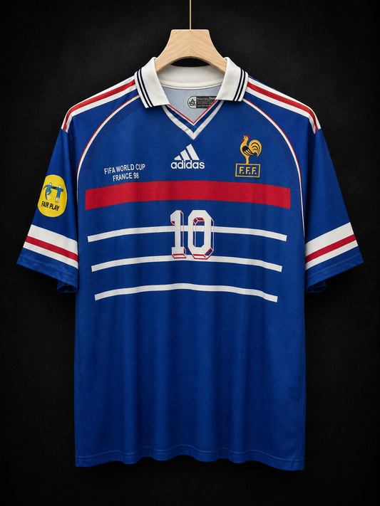 Zidane #10 | France World Cup 1998 | Sublimation Print | Five Sleeves | haramball.in
