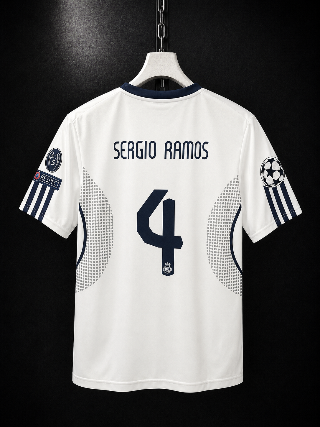 Sergio Ramos #04 | Real Madrid 2007/08 | Five Sleeves | Sublimation Print | haramball.in