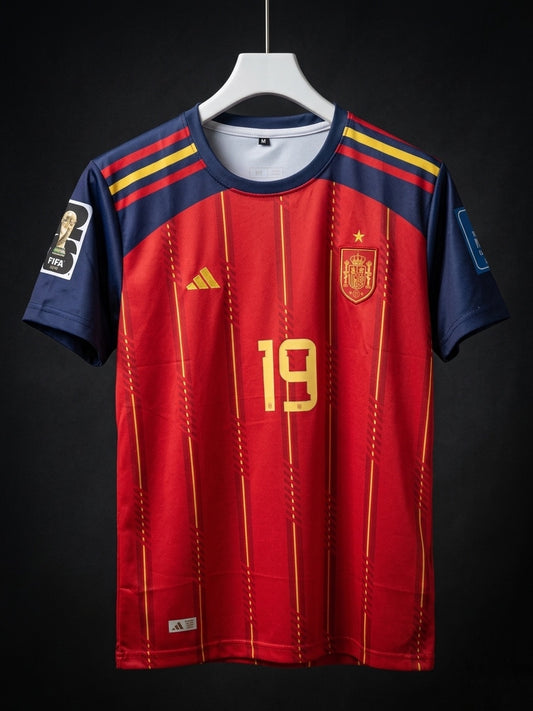 Lamine Yamal #19 | Spain World Cup 2026 | Embroidery Logos | haramball.in
