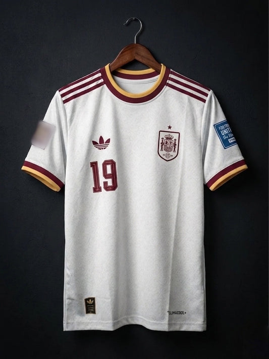 Lamine Yamal #19 | Spain away | Noraml Sleeves | Round Neck | Sublimation Print