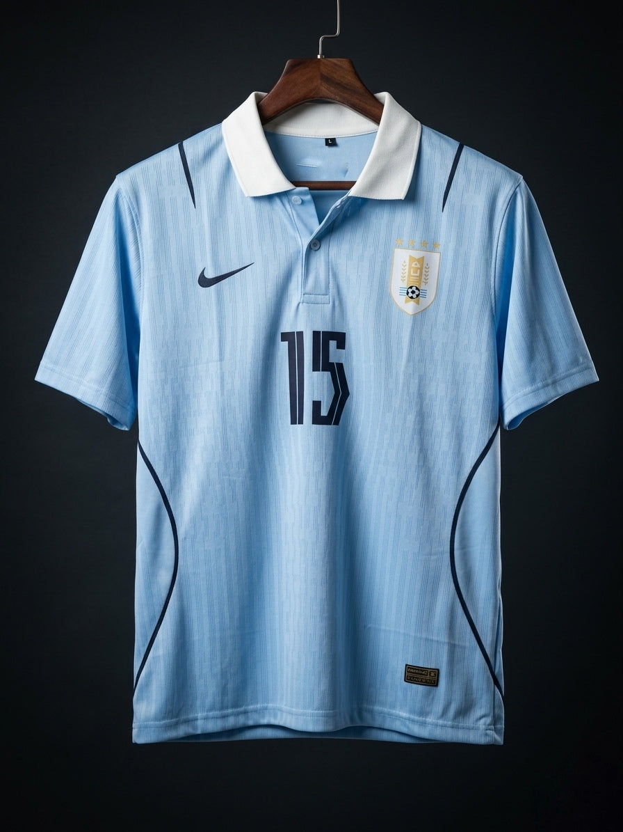 Valverde #15 | Uruguay World Cup 2026 | Collar with Button | haramball.in