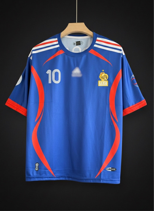 Zidane #10 | France | Five Sleeve | Embroidery Retro