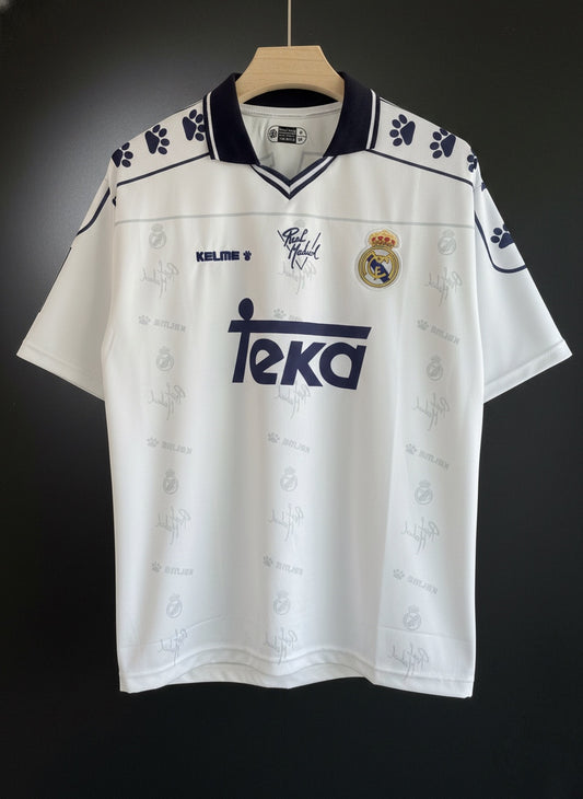 Raúl 07 Real Madrid 1994–96 Five Sleeve Collar Embroidered Jersey