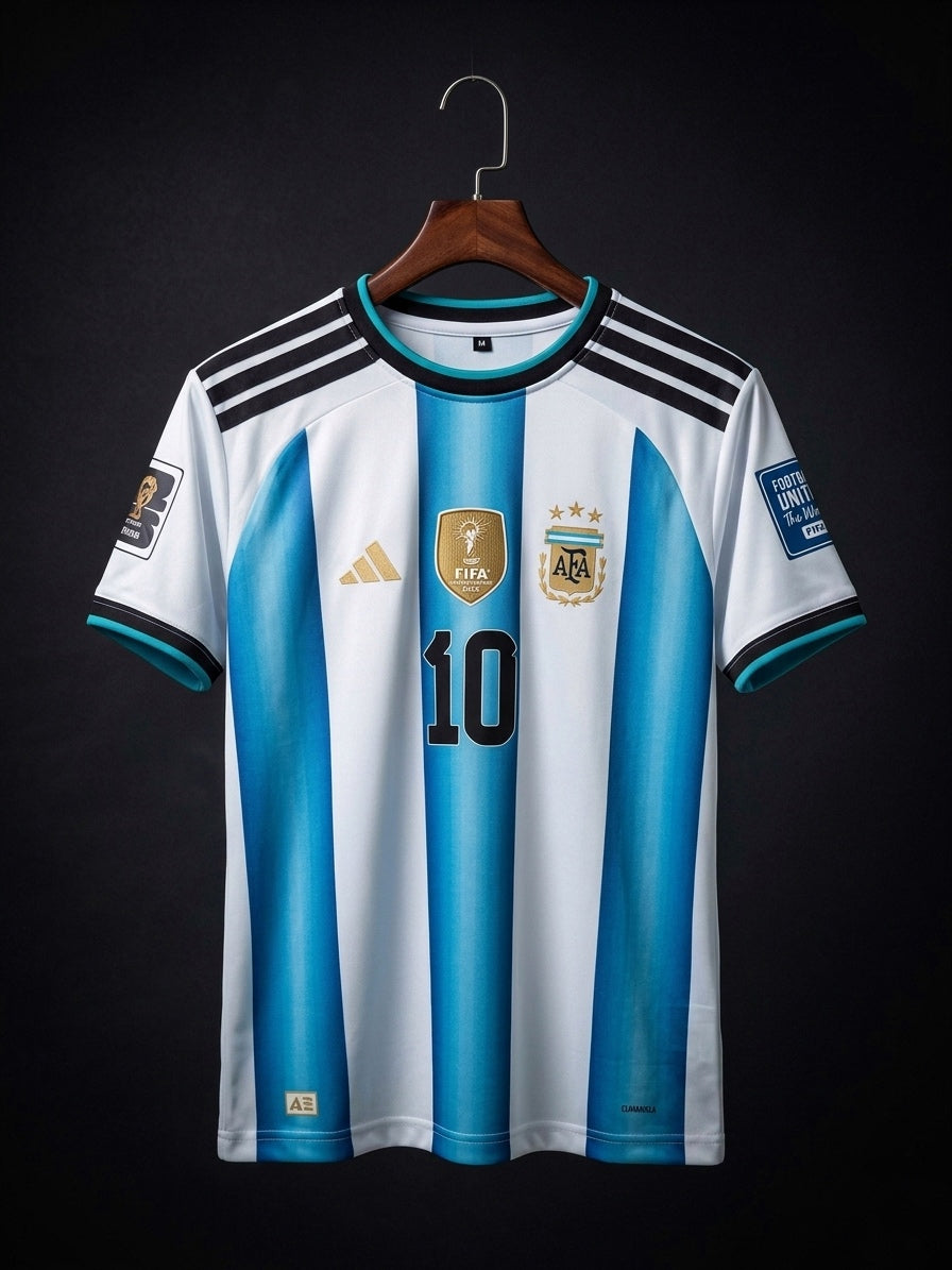 Messi No #10 Argentina Home Jersey – Sky Blue Legacy Edition