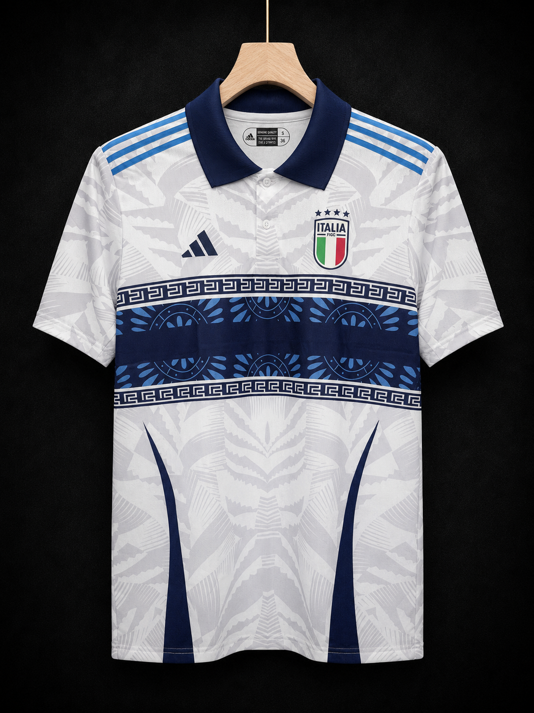 Maldini #03 | Italy Away | Sublimation Print | Collar with Button | haramball.in