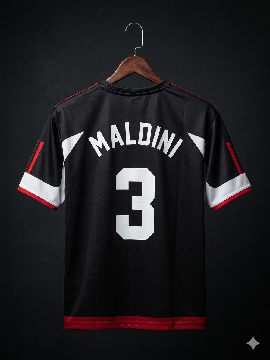 Maldini #03 | Ac Milan 1998/99 | Five Sleeves | Sublimation Print