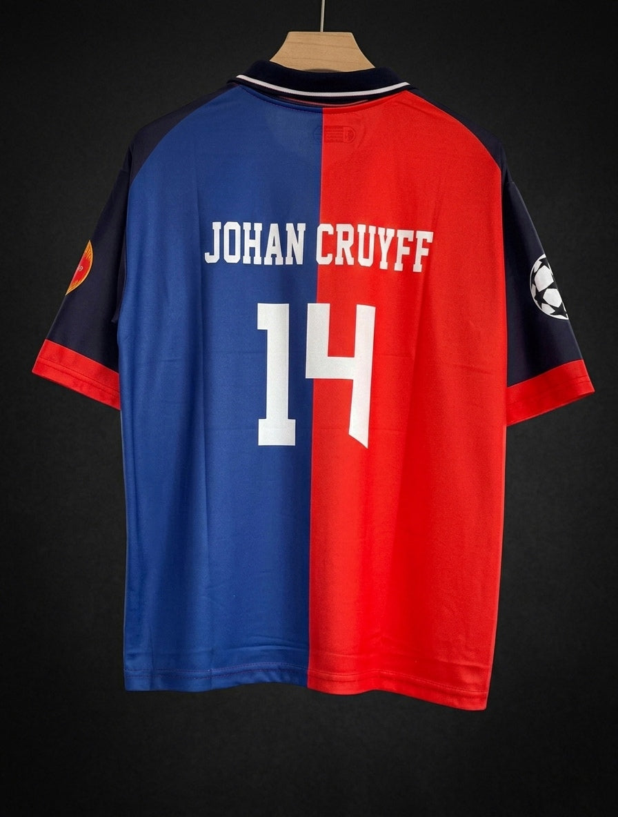 Cruyff #14 | Barca 1999/00 | Five Sleeve Collar | With Embroidery