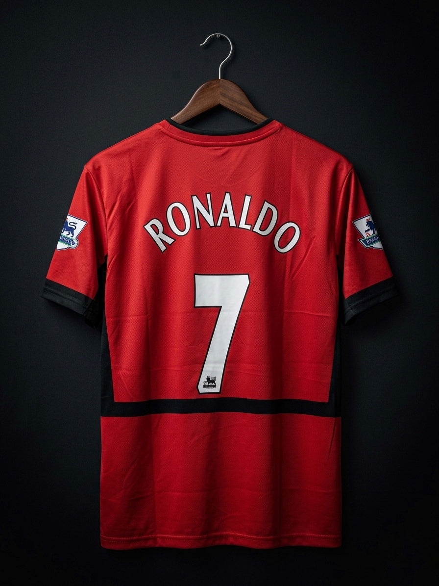 Ronaldo #07 | Manchester United 2002/04 | Normal sleeve | Embroidery logos