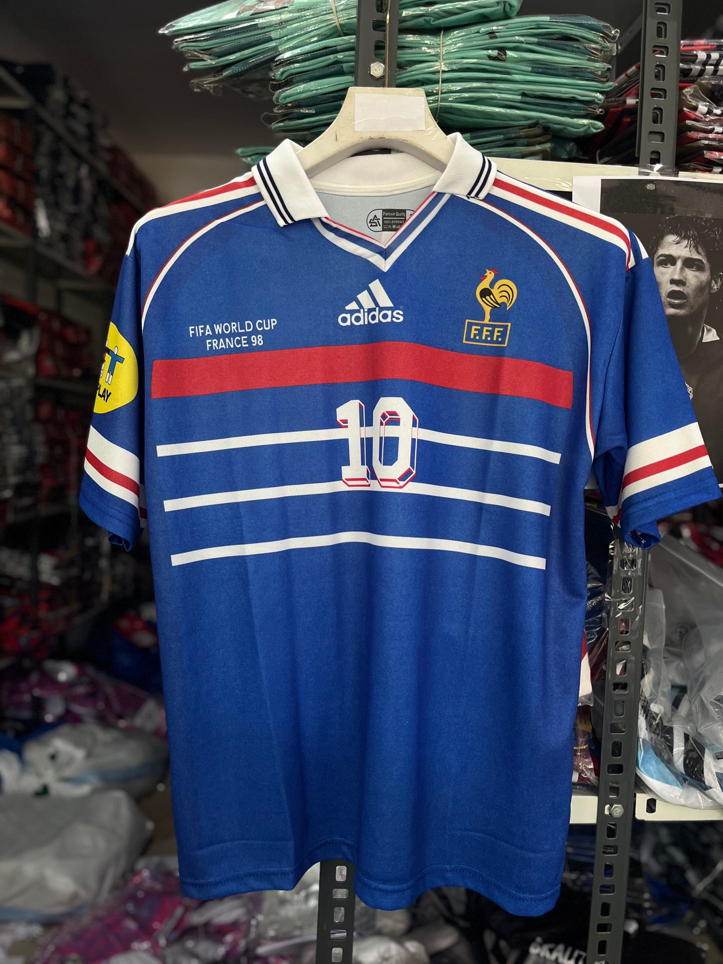 Zidane #10 | France World Cup 1998 | Sublimation Print | Five Sleeves | haramball.in