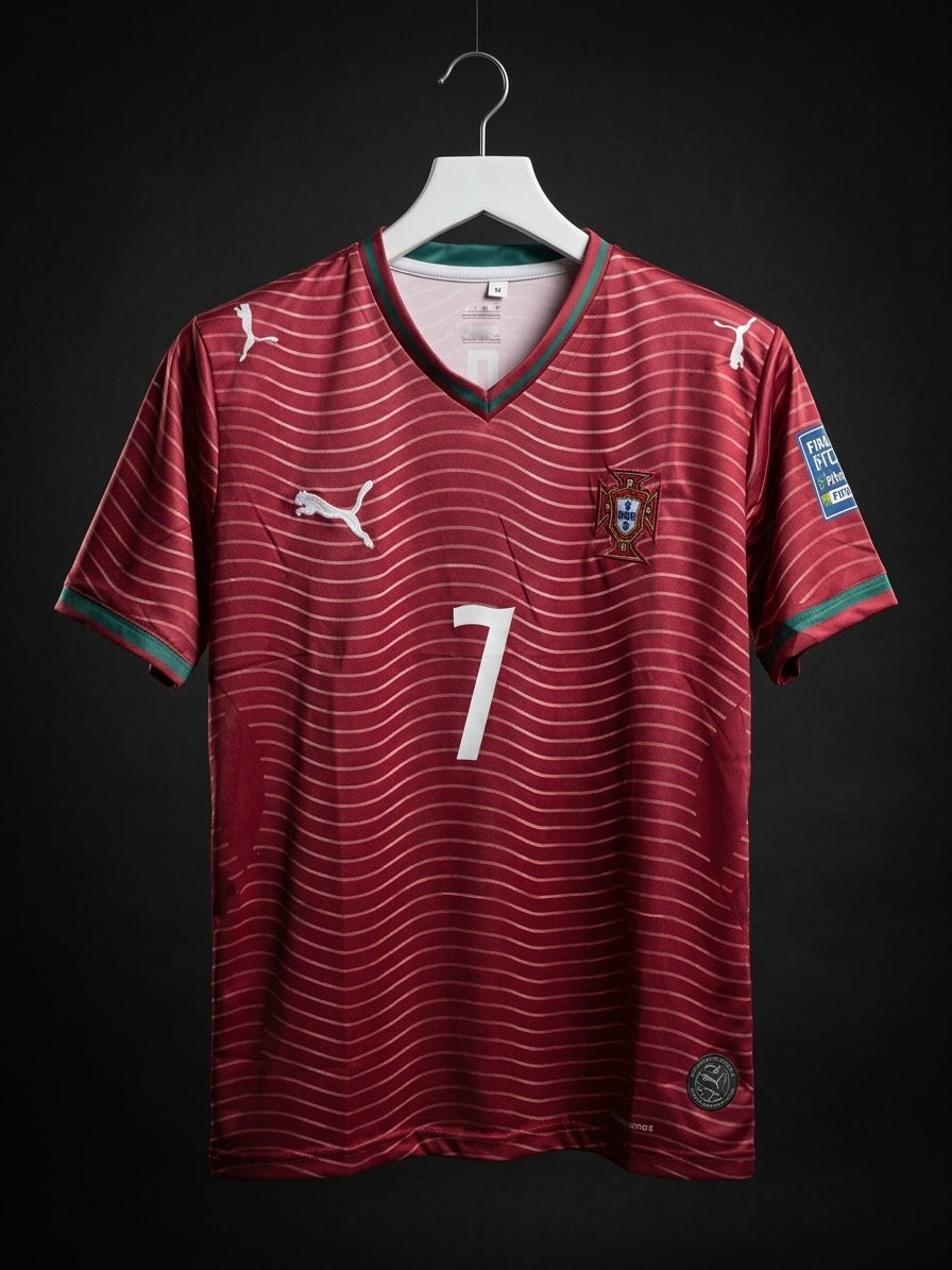 Ronaldo #07 | Portugal World Cup 2026 | Embroidery Logos | haramball.in