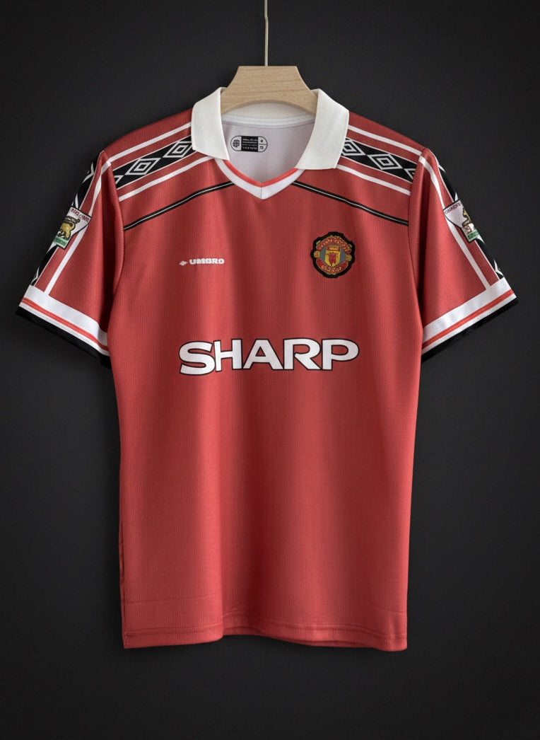 Beckham #7 Manchester United 1998/99 Embroidered Jersey