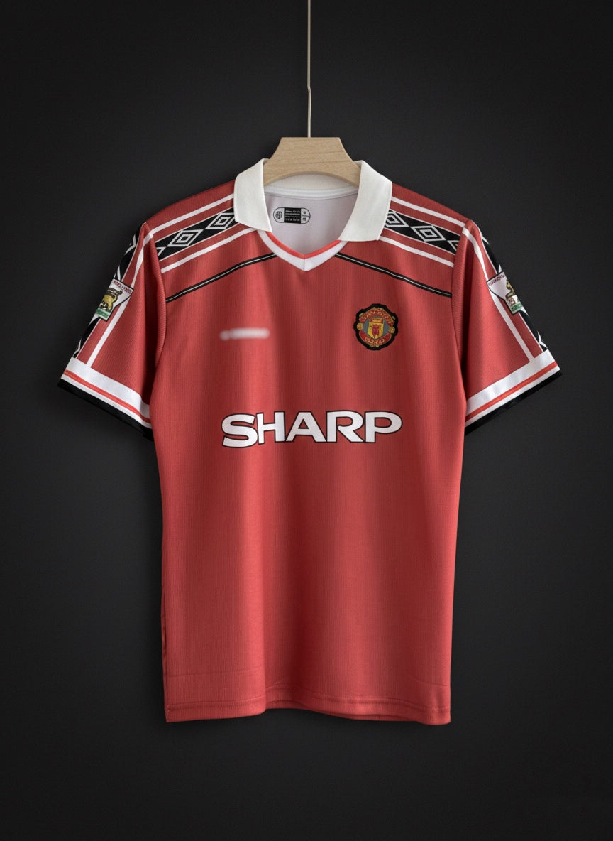 Beckham #7 Manchester United 1998/99 Embroidered Jersey