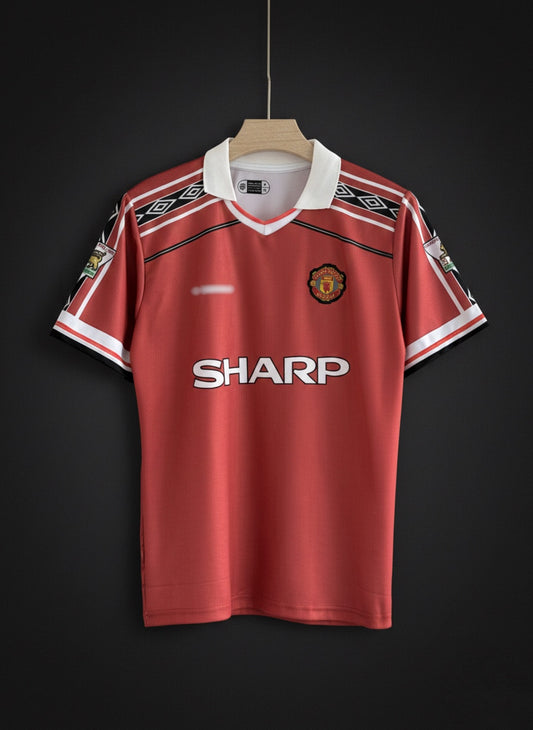 Beckham #7 Manchester United 1998/99 Embroidered Jersey