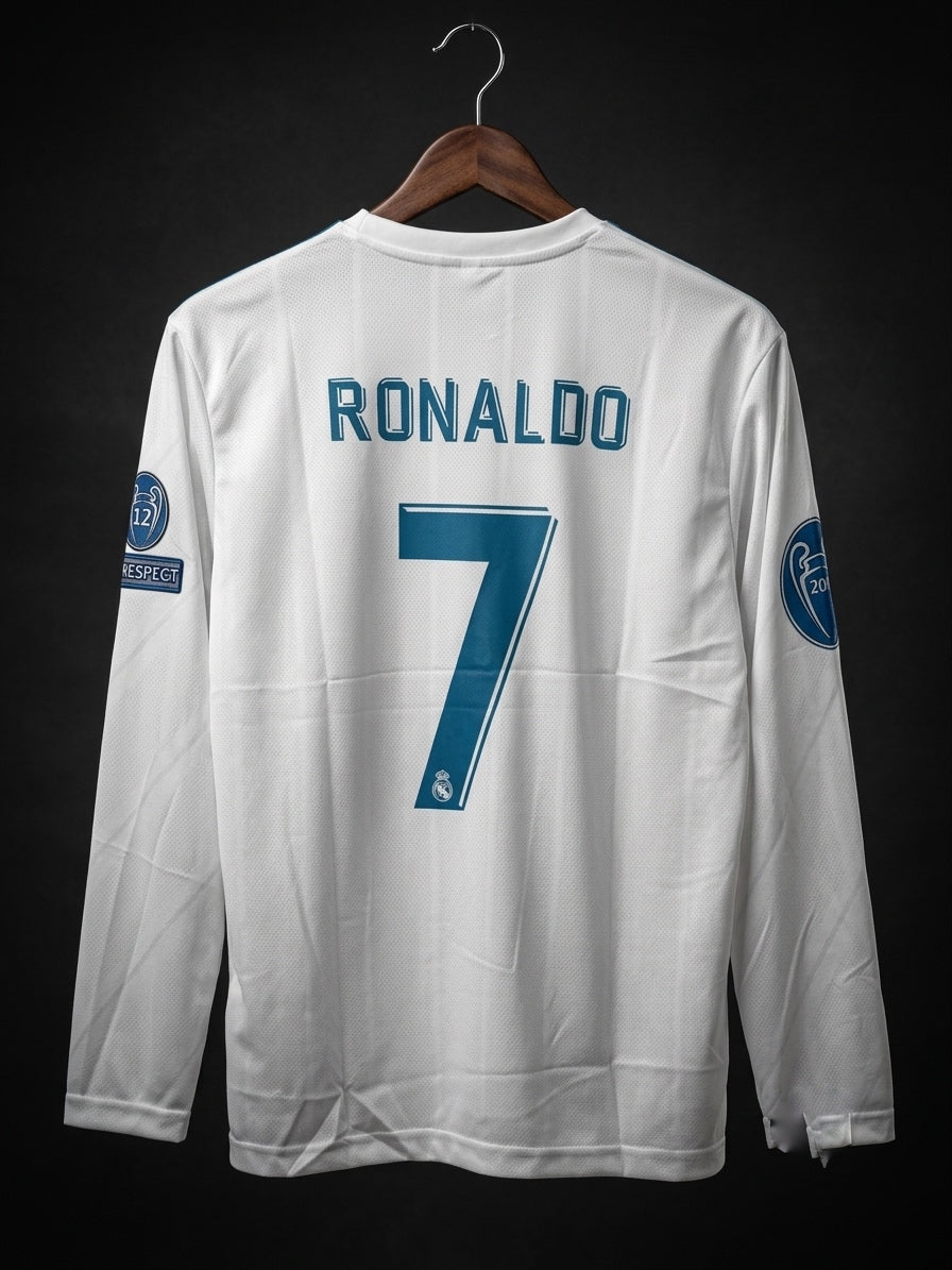 Ronaldo #07 | Real Madrid 2017/18 Home | Full sleeve | haramball.in