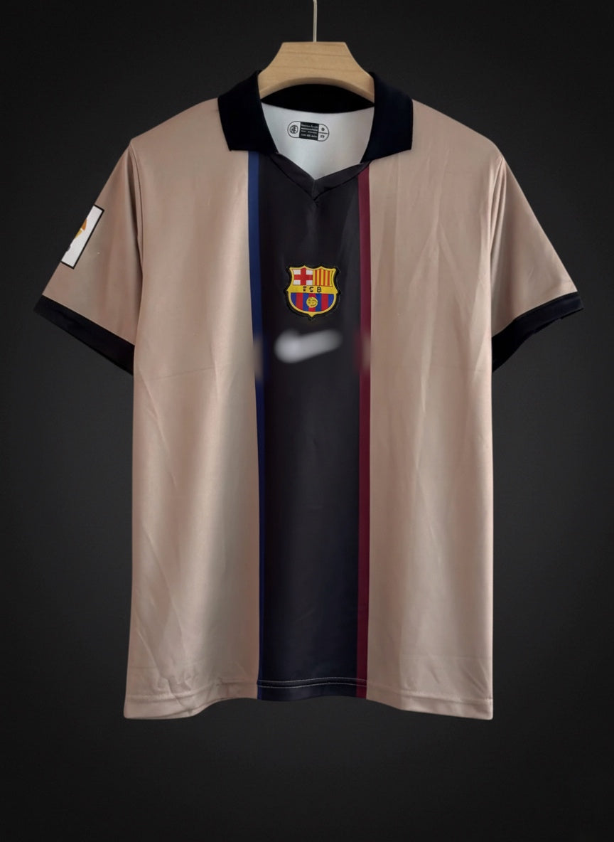 Rivaldo #10 FC Barcelona 2001/03 Away Jersey – Normal Collar | Embroidered Edition