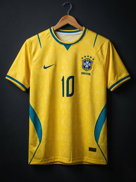 Neymar #10 | Brazil World Cup 2026 | Embroidery Logos | haramball.in
